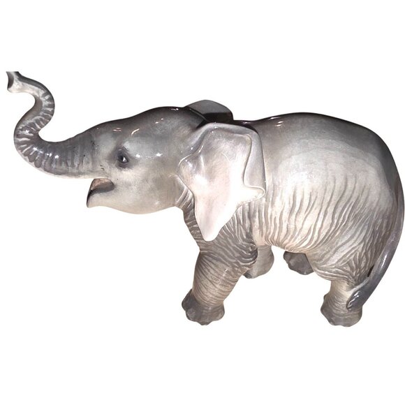 Efchenbach Bavaria Elephant Figurine Germany Porcelain 5" Rare Collectible - Picture 8 of 16
